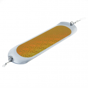 Доджер для троллинга Silver Star (25x7см, металл, плавный, желтая голография)